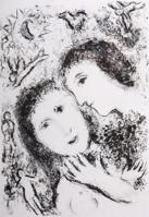 Marc Chagall LE COUPLE AUX ANGES Lithograph - Sold for $2,816 on 05-16-2026 (Lot 161).jpg